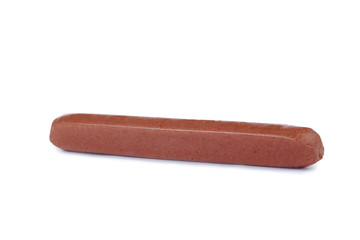 fresh raw hotdog
