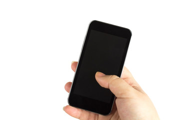 mobile phone in hand
