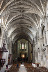 Obraz premium Interior of Bordeaux Cathedral