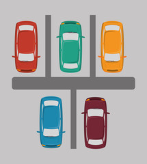 Fototapeta premium parking zone design 