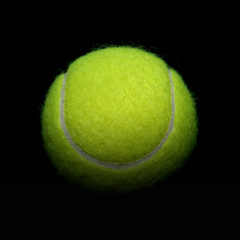 Tennis on black background