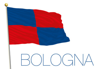 flag of bologna city, italy © frizio