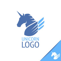 Unicorn logo,Horse logo,Vector Logo Template