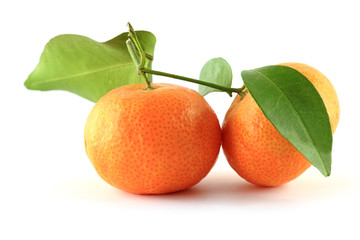 Orange on white background