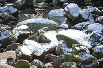 The snow scenery in winter
