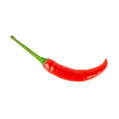 red chili pepper isolated on white background