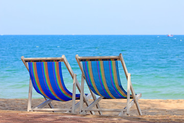 two beach chairs