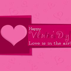 Obraz na płótnie Canvas Funky Valentine's Day card in vector format.