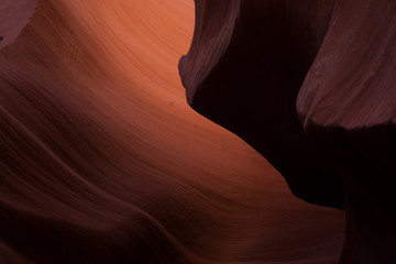 Natural Abstraction from the Lower Antelope Slot Canyon of Arizona