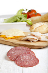 ingredients of ham sandwich