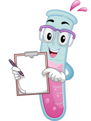 Mascot Test Tube White Board