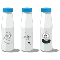 Milk smailing bottle set 007