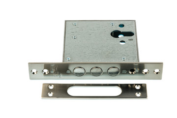 Obraz premium Замок врезной на белом фоне