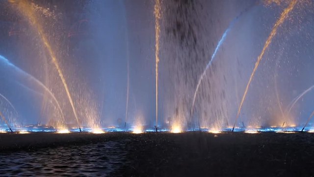 Musical Fountain in Macau at night