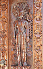 Apsara Wood carving