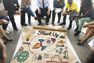 Start up Launch Ideas Motivation Mission Concept