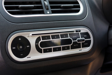 Fototapeta na wymiar car audio panel