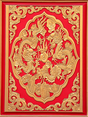 Golden Dragon Chinese texture