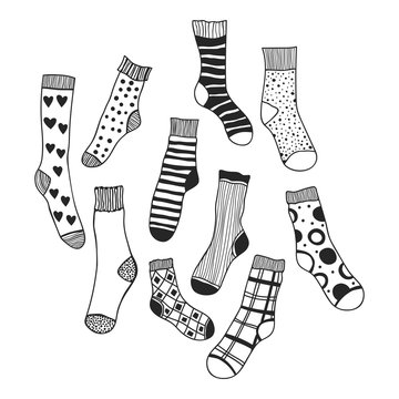 Imágenes de "Doodle Socks": descubre bancos de fotos, ilustraciones,  vectores y vídeos de 20 | Adobe Stock