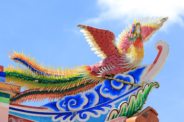 Phoenix statue Chinese style