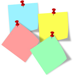 Post it note 4 color overlap