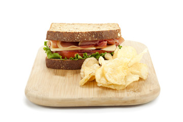 bacon lettuce and tomato sandwich