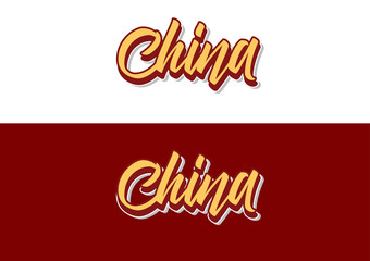 Fototapeta premium China Font