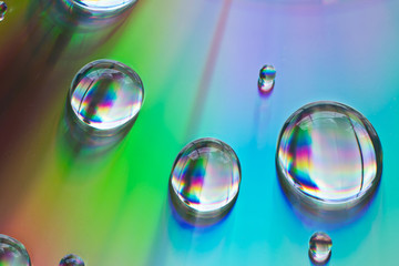 Water drops with Rainbow color_3