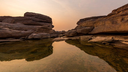 Thailand grand canyon (sam pan bok) at Ubon Ratchathani, Thailan