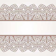 Oriental pattern with mandala..