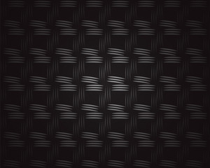 Closeup of black plastic weave as woven background texture or pa