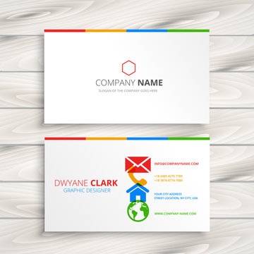 clean business card template