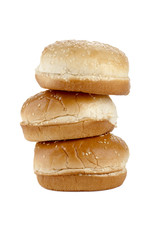 Fototapeta na wymiar stack of burger buns