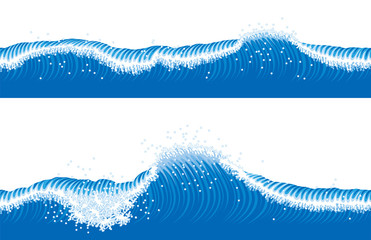 海の波
