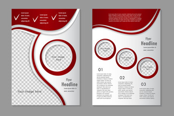 Vector flyer template design