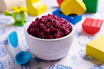 Baby food from beets