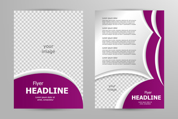 Vector flyer template design