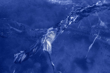 Fototapeta premium Cracks in the ice.