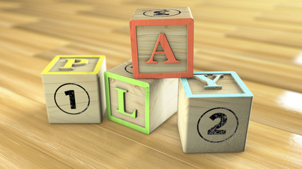 Holzwürfel Spielzeug Buchstaben, Zahlen