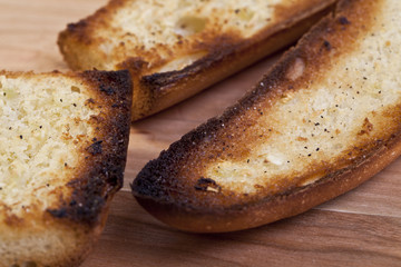 over toasted breads