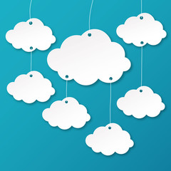 cloud computing infographic vector
