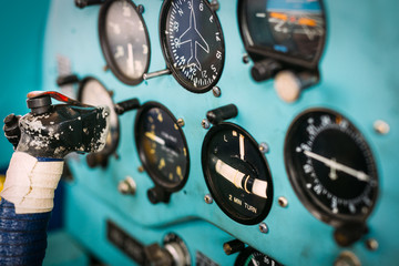 Airplane cockpit