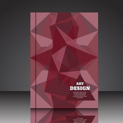Abstract composition A4 brochure background eps10 vector illustr