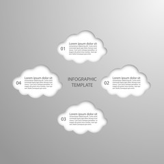 cloud computing infographic vector