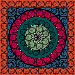 Seamless pattern in the style of the Middle East