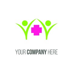 Charity Donation Care Help Logo Icon Illustration