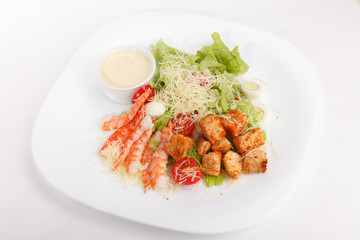 Caesar Salad with shrimps
