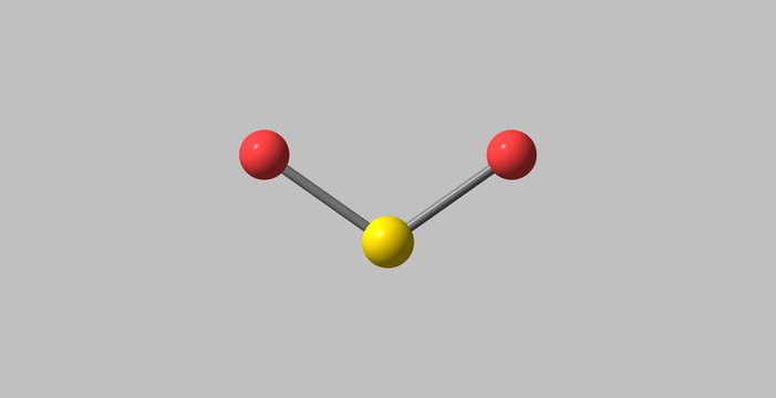 3d Illustration Of Sulfur Dioxide Molecular Structure Isolated On Grey Buy This Stock Illustration And Explore Similar Illustrations At Adobe Stock Adobe Stock