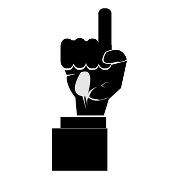 Modern outline improtant note hand vector image. Can be use for