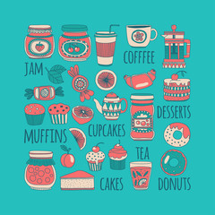 Images for confectionery or coffee shop